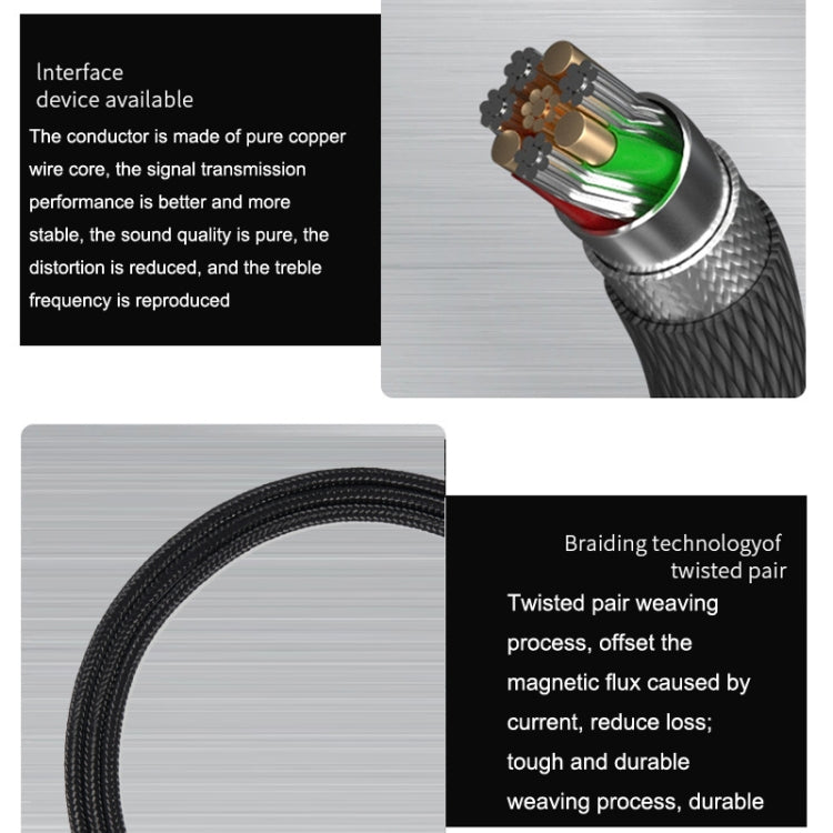 2m For Boom Microphone V-MODA Computer Gaming Headphone Cable(Gold Plug) by buy2fix