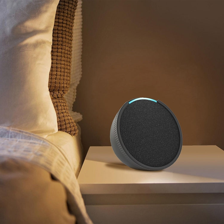 For Amazon Echo Pop Smart Speaker All-Inclusive Drop-Proof Protective Cover(White) - Protective Case by buy2fix | Online Shopping UK | buy2fix