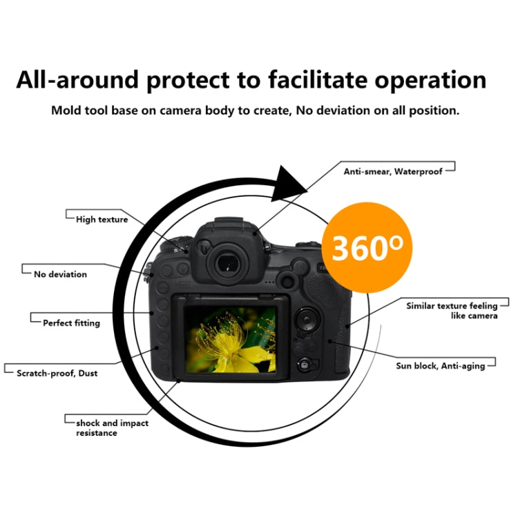Pixel P001 For Nikon D500 Camera Silicone Protector Case(Desert Camouflage) - Protective Case by Pixel | Online Shopping UK | buy2fix