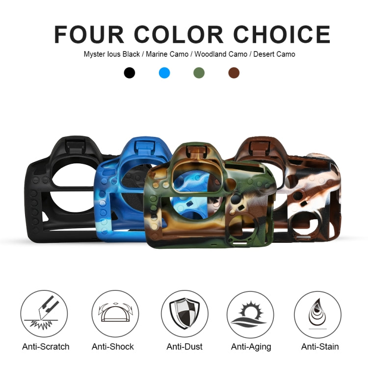 Pixel P001 For Canon EOS 5D Mark IV Camera Silicone Protector Case(Ocean Camouflage) - Protective Case by Pixel | Online Shopping UK | buy2fix