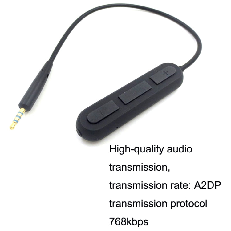 For BOSE QC25 / OE2 / QC35 / AKG / Y50 / Y40 Headphones Bluetooth Cable(Black) - Headset Accessories by buy2fix | Online Shopping UK | buy2fix