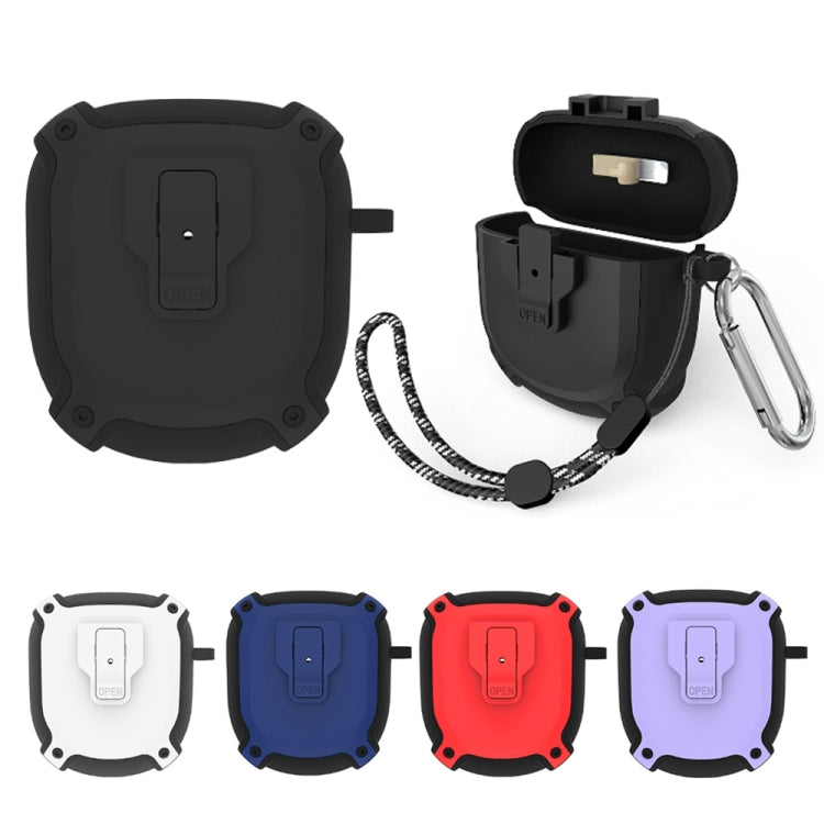 For Bose QuietComfort Earbuds Big Shark 2 Generation Split Protective Case(Black) by buy2fix