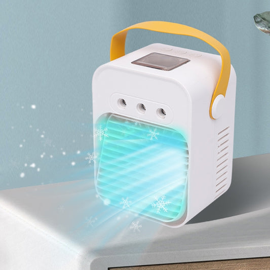 Mini Desktop Air Conditioner Fan Household Spray Humidification Air Cooler(White) by buy2fix