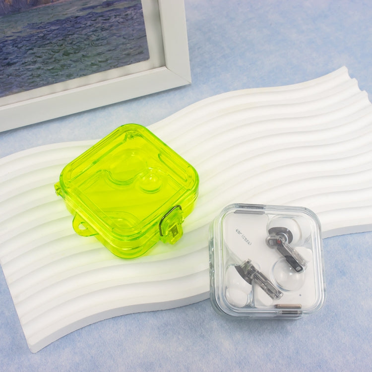 For Nothing Ear 2 Earphone Transparent Mirror PC Case(Transparent Yellow) - Other Earphone Case by buy2fix | Online Shopping UK | buy2fix