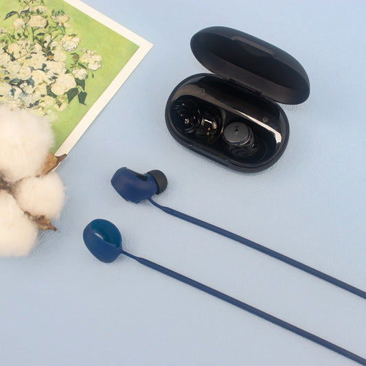 For Anker Soundcore Space A40 2pcs Headphones Silicone Anti-Lost Cord(Blue) by buy2fix