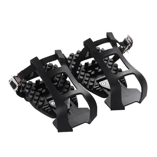 Bicycle Pedal Foot Binding Indoor Exercise Bike Pedal Accessories(Black) by buy2fix