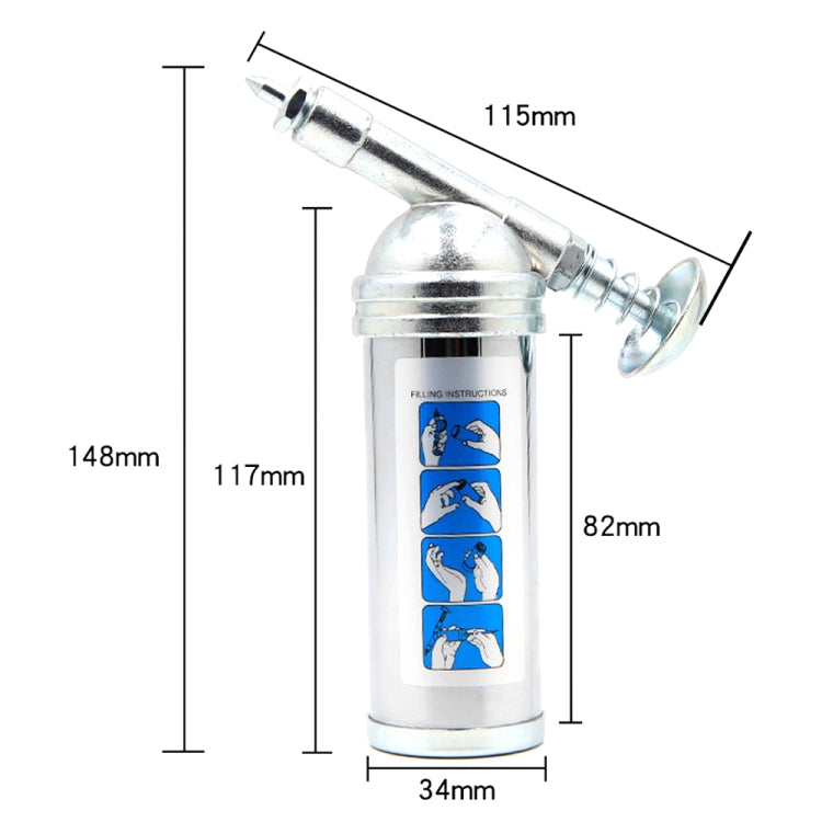 HSD HS-80CC Mini Hand-Press Manual Car Grease Filler Portable Oil Injection Pump - oil tank tubes & oil pumps by HSD | Online Shopping UK | buy2fix