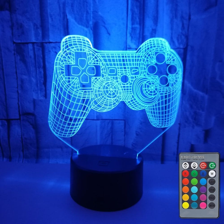 3D Game Handle Three-dimensional Colorful LED Lights, Style: Touch Black Base+Remote Control - Novelty Lighting by buy2fix | Online Shopping UK | buy2fix