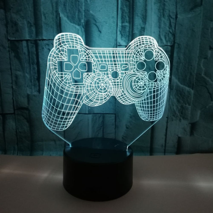 3D Game Handle Three-dimensional Colorful LED Lights, Style: Touch Black Base+Remote Control - Novelty Lighting by buy2fix | Online Shopping UK | buy2fix