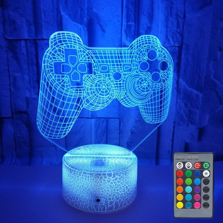 3D Game Handle Three-dimensional Colorful LED Lights, Style: Touch Crack Base+Remote Control - Novelty Lighting by buy2fix | Online Shopping UK | buy2fix
