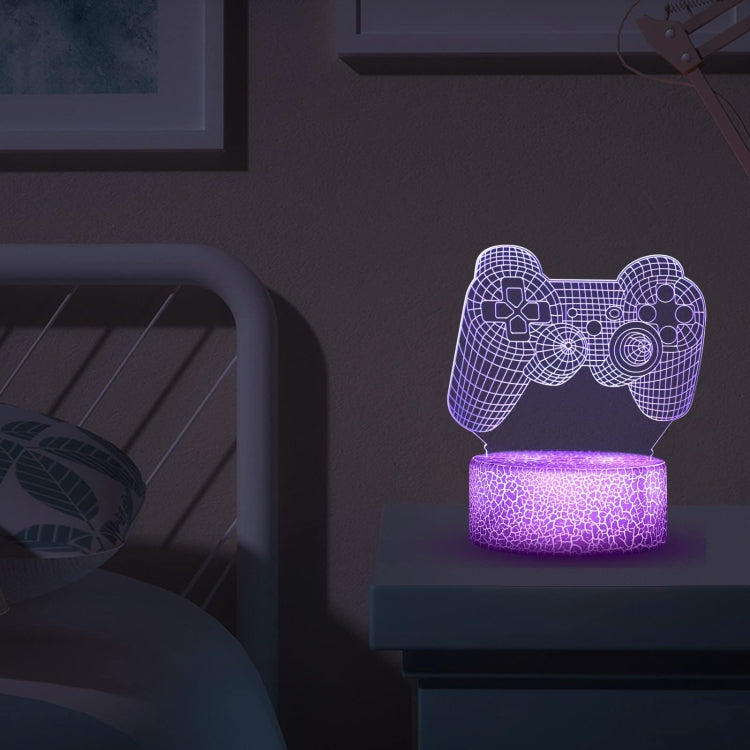 3D Game Handle Three-dimensional Colorful LED Lights, Style: Touch Black Base+Remote Control - Novelty Lighting by buy2fix | Online Shopping UK | buy2fix