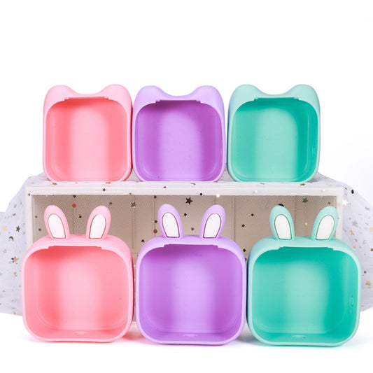 For Phomemo T02 Printer Silicone Protective Case(Green Rabbit Ear) by buy2fix