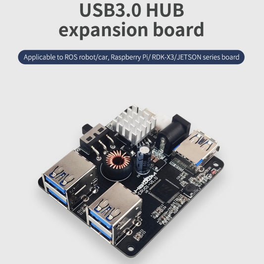 Yahboom USB3.0 HUB Expansion Board ROS Robot Expansion Dock(6000301226) by Yahboom