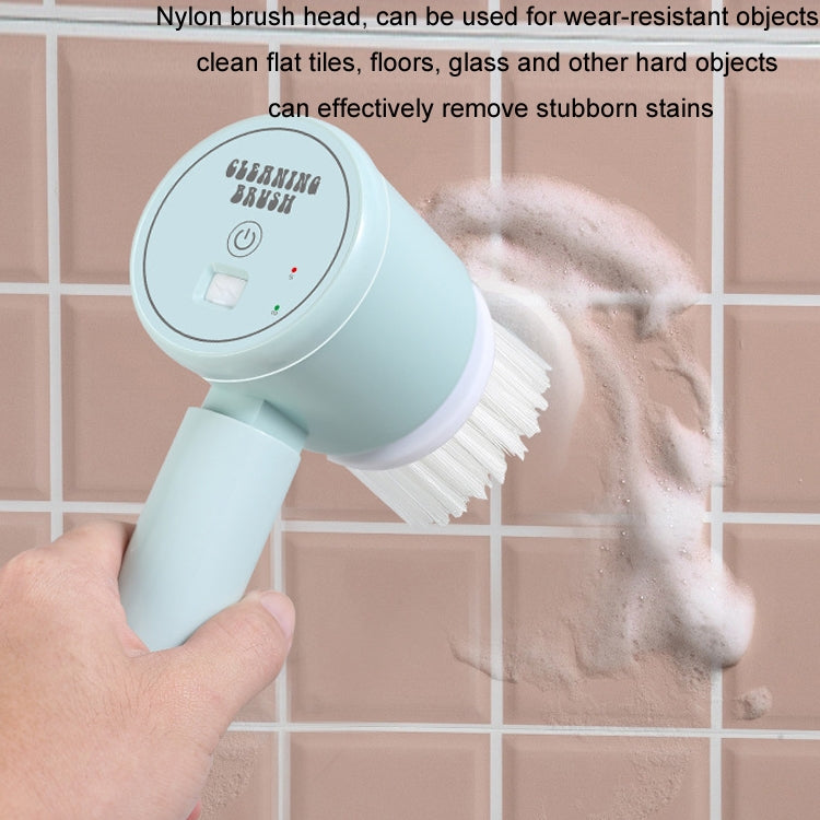 Multifunctional Handheld Wireless Folding Electric Cleaning Brush(Mint Green) by buy2fix