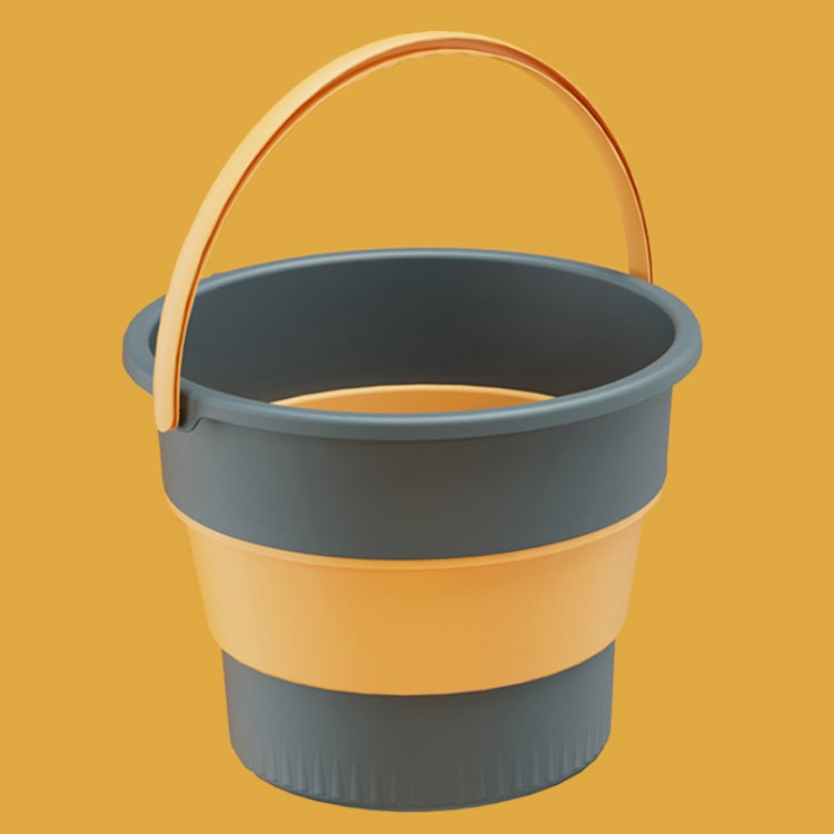 Small 4.6L Folding Thickened Portable Plastic Bucket Outdoor Fishing Barrel Car Travel Wash Barrel(Deep Blue) - Kettles by buy2fix | Online Shopping UK | buy2fix