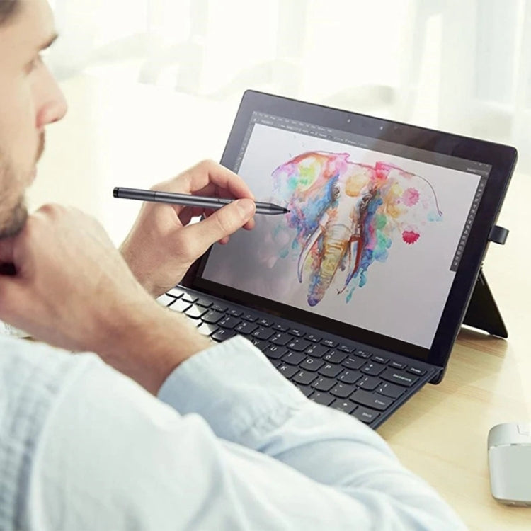 For Microsoft Surface 3 Pro 3/4/5/6/7/Book/Laptop/Go Pressure Touch Capacitance Pen(Black) by buy2fix