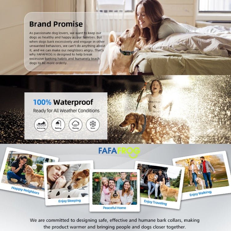 Color Screen Bark Stopper Rechargeable Waterproof Smart Dog Trainer(Black) by buy2fix