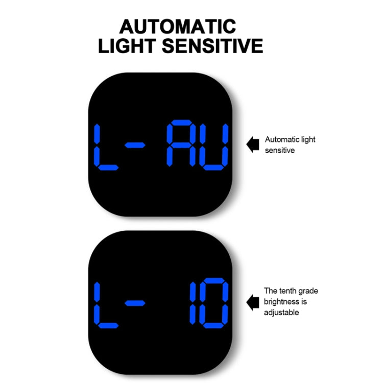 13-Inch LED Acrylic Electronic Clock Large-Screen Square Wall Clock With Timing Temperature Humidity(6632 White Red) - Wall Clock by buy2fix | Online Shopping UK | buy2fix