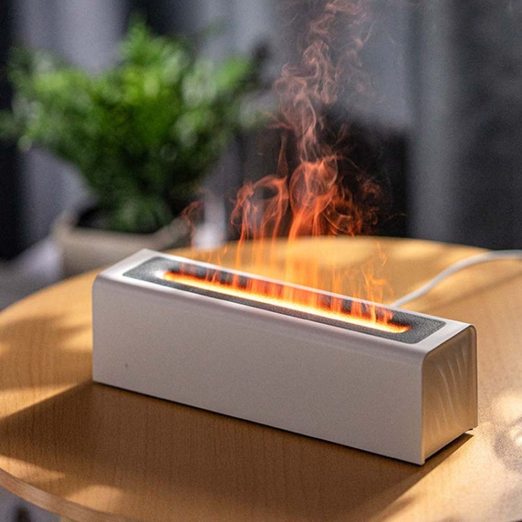 DQ711 Flame Aromatherapy Diffuser Quiet USB Air Humidifier(White) - Air Purifiers & Accessories by buy2fix | Online Shopping UK | buy2fix