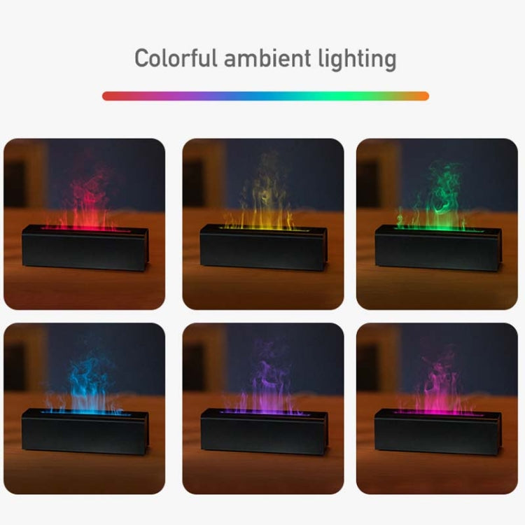 DQ711 Flame Aromatherapy Diffuser Quiet USB Air Humidifier(Black) - Air Purifiers & Accessories by buy2fix | Online Shopping UK | buy2fix