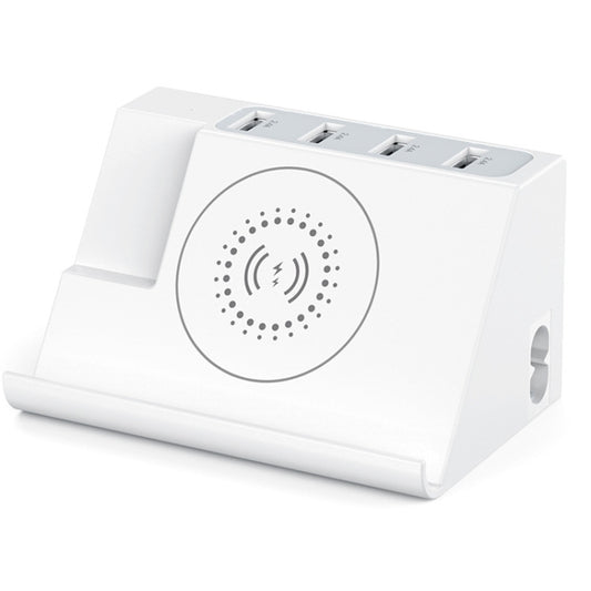 PD 20W +QC 3.0 Wireless Charging+6 Ports Multi-function Charger(EU Plug) by buy2fix