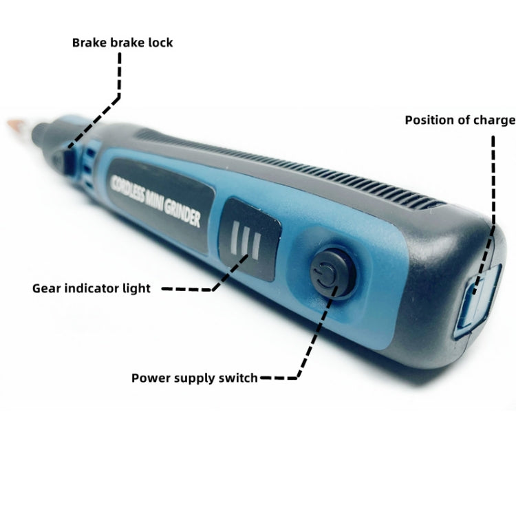 55-in-1 Rechargable Mini Electric Grinder Kit 3-speed Adjustable Miniature Electric Drill Manicure Tool - Abrasive Tools & Accessories by buy2fix | Online Shopping UK | buy2fix