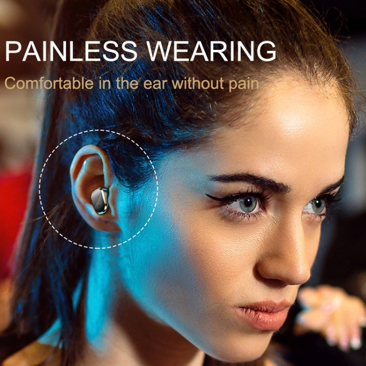 Digital Display Earphones In-Ear High Power Gaming Wireless Sports TWS Earphones(Black) - Bluetooth Earphone by buy2fix | Online Shopping UK | buy2fix