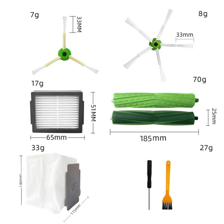 22pcs/set For iRobot I7/J7/E5/E6/I3 Robot Vacuum Replacement Accessories - For iRobot Accessories by buy2fix | Online Shopping UK | buy2fix