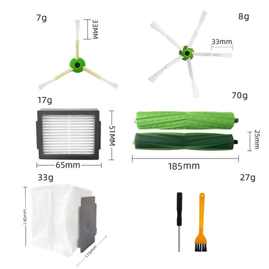 22pcs/set For iRobot I7/J7/E5/E6/I3 Robot Vacuum Replacement Accessories by buy2fix