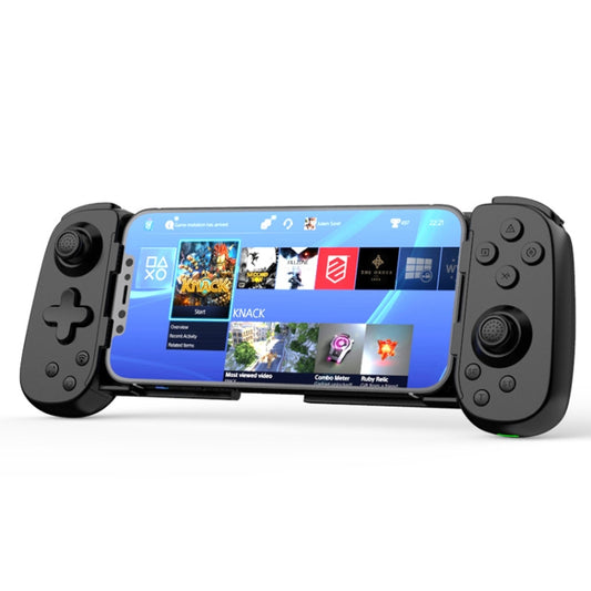 D6 Bluetooth Retractable Gamepad Dual Hall Six-Axis Somatosensory For Android/IPhone /Switch(White Black) by buy2fix