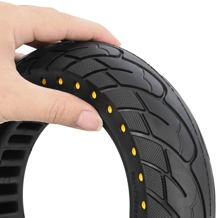 For Ninebot MAX G30 Electric Scooter 10x2.5 Inflatable Honeycomb Solid Run-flat Tire(44mm Slot Red) - Accessories & Parts by buy2fix | Online Shopping UK | buy2fix
