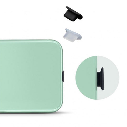 8 Pin Phone Dust Plug Silicone Charging Port Plug(Transparent) by buy2fix