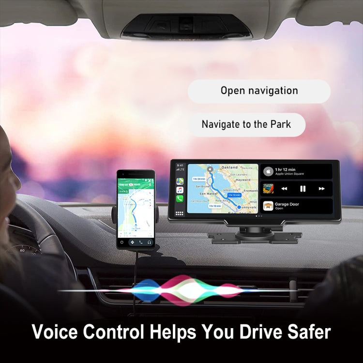 Car 10.26 Inch Portable Wireless CarPlay Display Android Auto Mobile Phone Screen - Car MP3 & MP4 & MP5 by buy2fix | Online Shopping UK | buy2fix