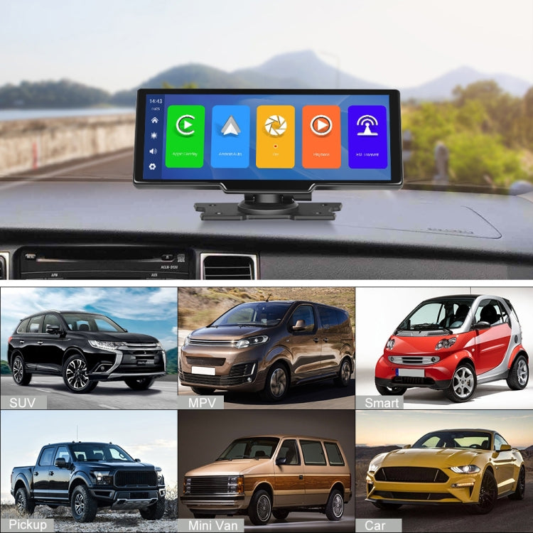 Car 10.26 Inch Portable Wireless CarPlay Display Android Auto Mobile Phone Screen - Car MP3 & MP4 & MP5 by buy2fix | Online Shopping UK | buy2fix