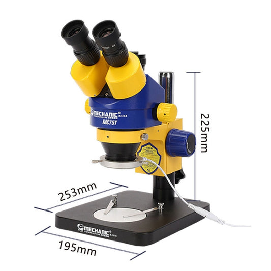 MECHANIC MC-75TB1 Trinocular Stereo Microscope Industrial Grade Can Connect To HD Display by MECHANIC