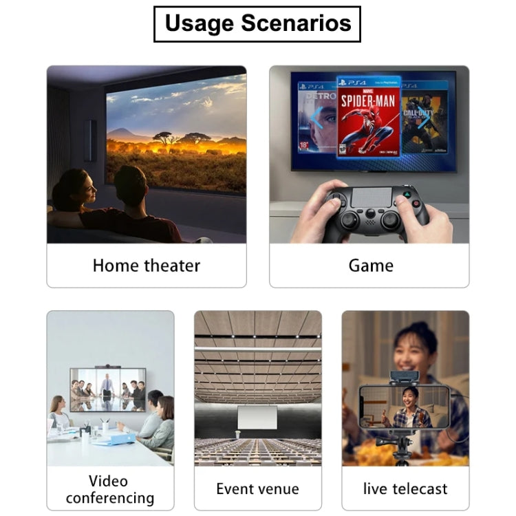 PWAY DT248W-H 30m Wireless HD Screen Projector Office Conference Screen Sharing Device(HDMI Interface) by PWAY