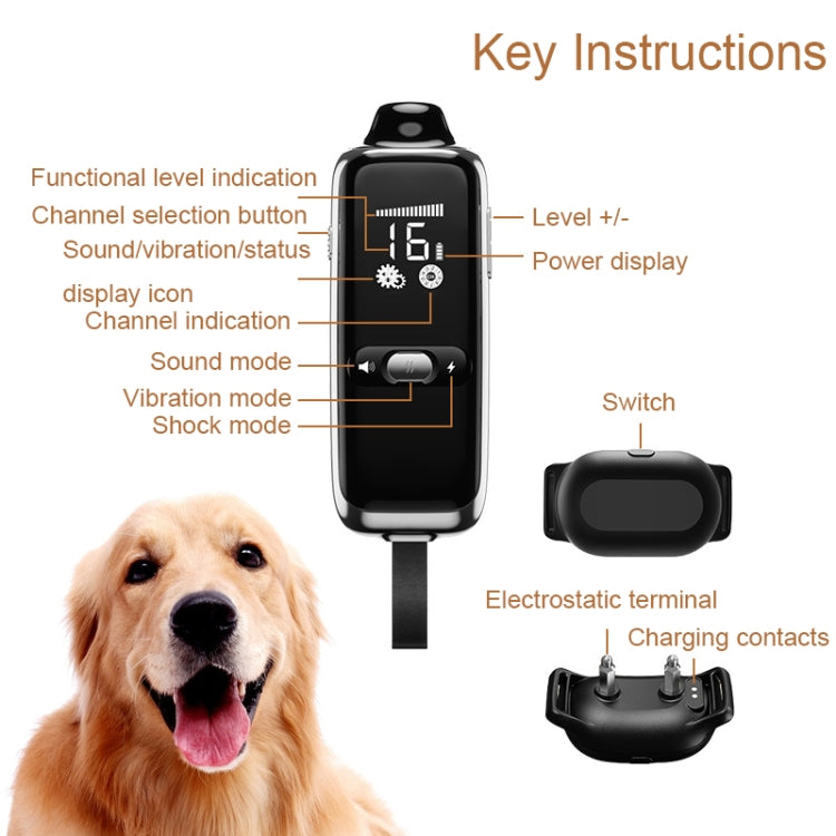 Dog Training Collar Smart 400m Remote Control Pet Training Device, Specification: T300 - Training Aids by buy2fix | Online Shopping UK | buy2fix