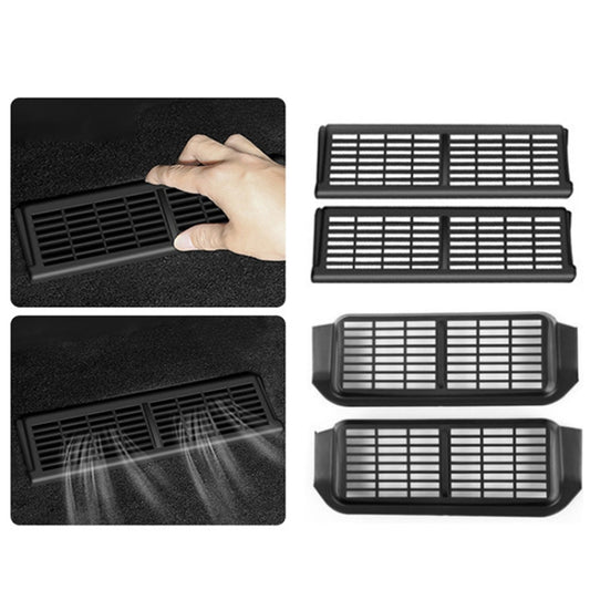 For Tesla Model Y 1pair Car Under-seat Vent Protection Cover Decoration Accessories by buy2fix