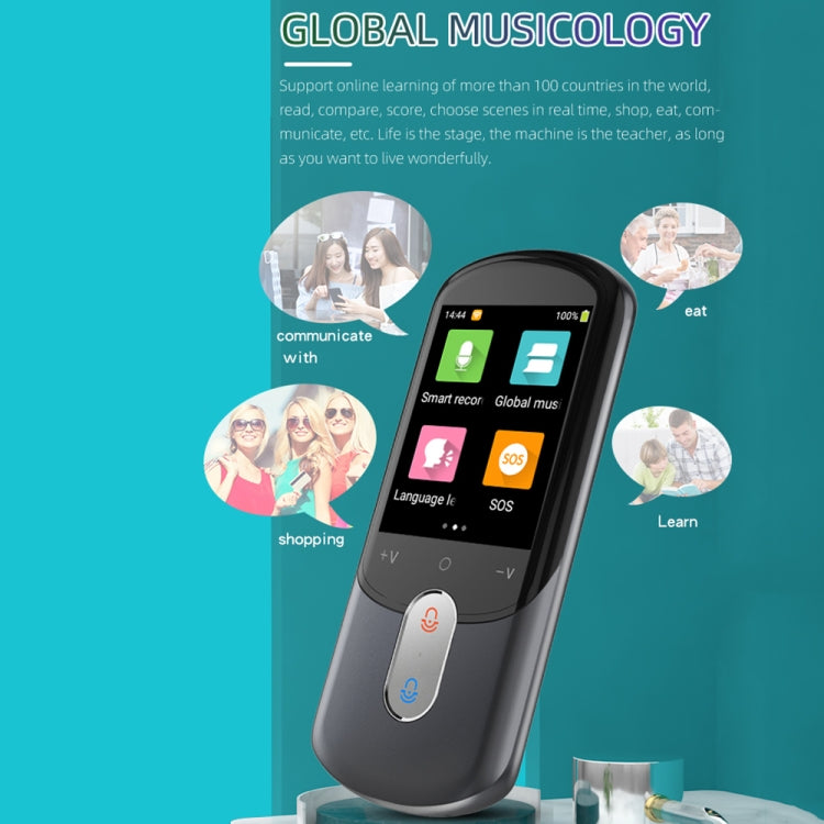 2.88-inch HD Screen WiFi Translator 139 Languages Voice Translator Photo Recording Translator Pen(Dark Gray) by buy2fix