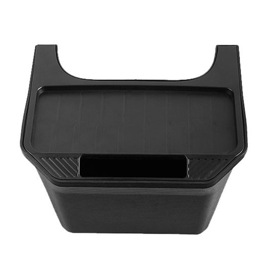 For Tesla Model Y Garbage Can Bin Accessories Rear Center Console Storage Box Organizer, Color: Black by buy2fix