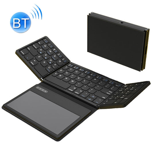 Leather Wireless Bluetooth Keyboard With Touch-Pad Multi-System External Portable Universal Keypad by buy2fix