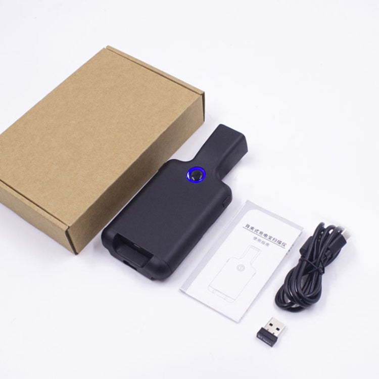 HC101D 2D Bluetooth Barcode Scanner Wireless Back Clip Phone Barcode Reader, Spec: Side by buy2fix
