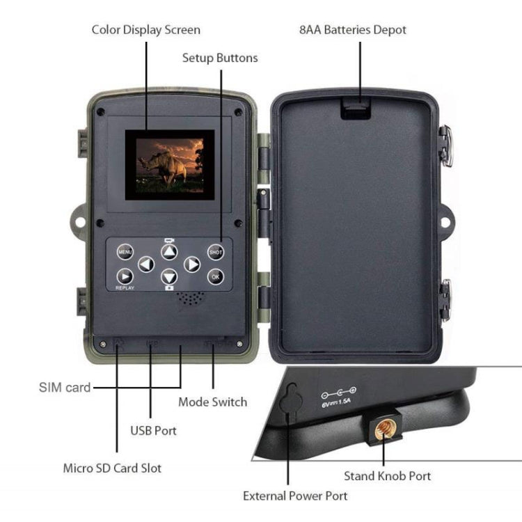 HC-810A 2.7K Outdoor Tracking Camera Infrared Night Vision Monitoring Hunting Camera - Hunting Cameras by buy2fix | Online Shopping UK | buy2fix