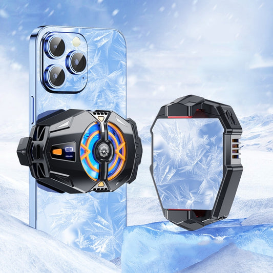 J20 Three-speed Adjustable Semiconductor Refrigeration Mobile Phone Radiator, Style: Electroplated Model by buy2fix