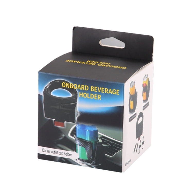 Car Water Cup Holder Multi-function Air Outlet Mobile Phone Holder Ashtray(Carbon Fiber Silver Edge) by buy2fix