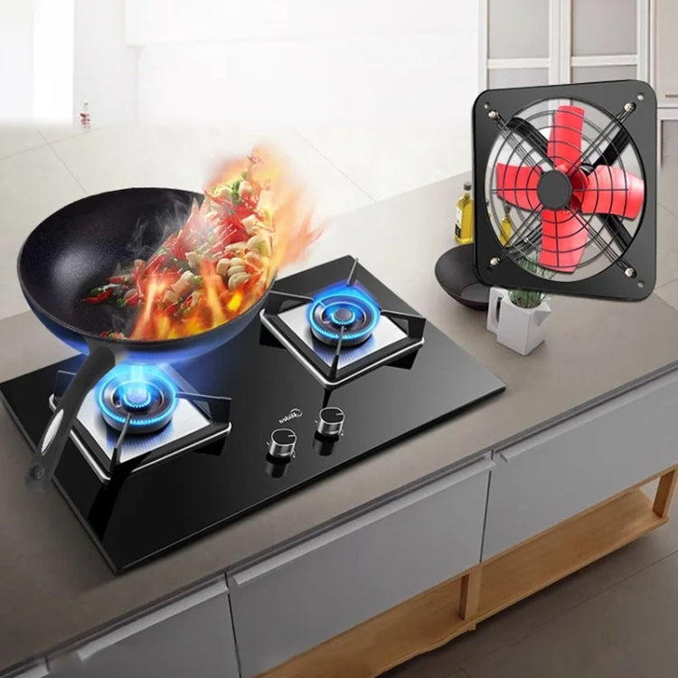 12 -inch Dual Grilles Kitchen Exhaust Fan Wall Window Fan High Power Industrial Extractor Fume Space Extractor Hood,CN Plug by buy2fix