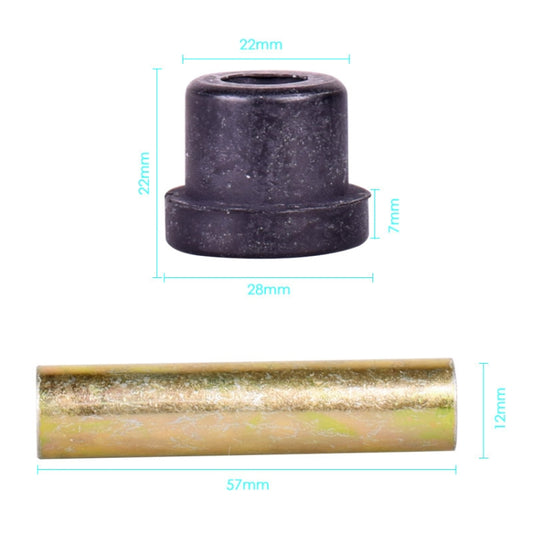 Golf Cart Front And Rear Steel Plate Rubber Sleeve Iron Sleeve Kit Leaf Spring Bushings, Specification: Rubber Sleeve by buy2fix