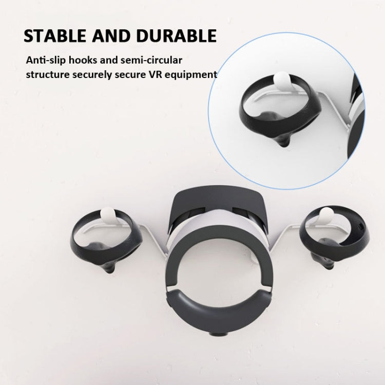 iplay Universal VR Wall-mounted Storage Bracket For Oculus Quest 3/2 Pico 4/3 PS5 VR(White) - VR Accessories by iplay | Online Shopping UK | buy2fix