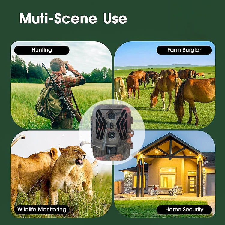 HC-950A 50MP+4K Dual Lens Outdoor Rainfall Fog Infrared Trace Hunting Camera - Hunting Cameras by buy2fix | Online Shopping UK | buy2fix