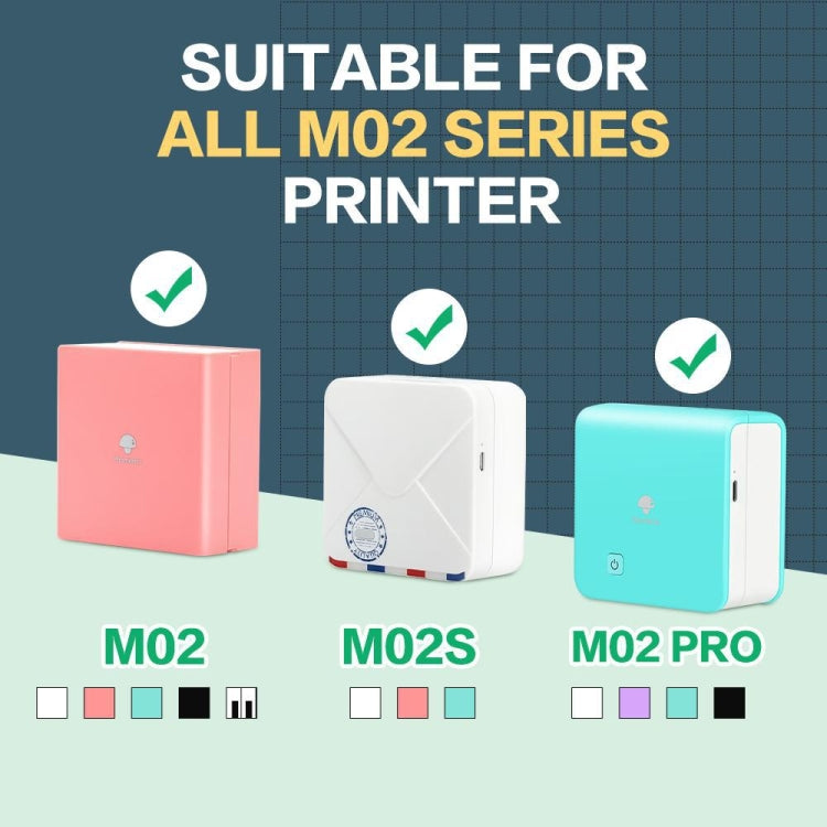 For Phomemo M02 / M02S / M02Pro 3rolls /Pack 50mm Thermal Label Printing Paper For Sticker Printer With Black Letter On Gold Powder Background - Printing Paper by Phomemo | Online Shopping UK | buy2fix